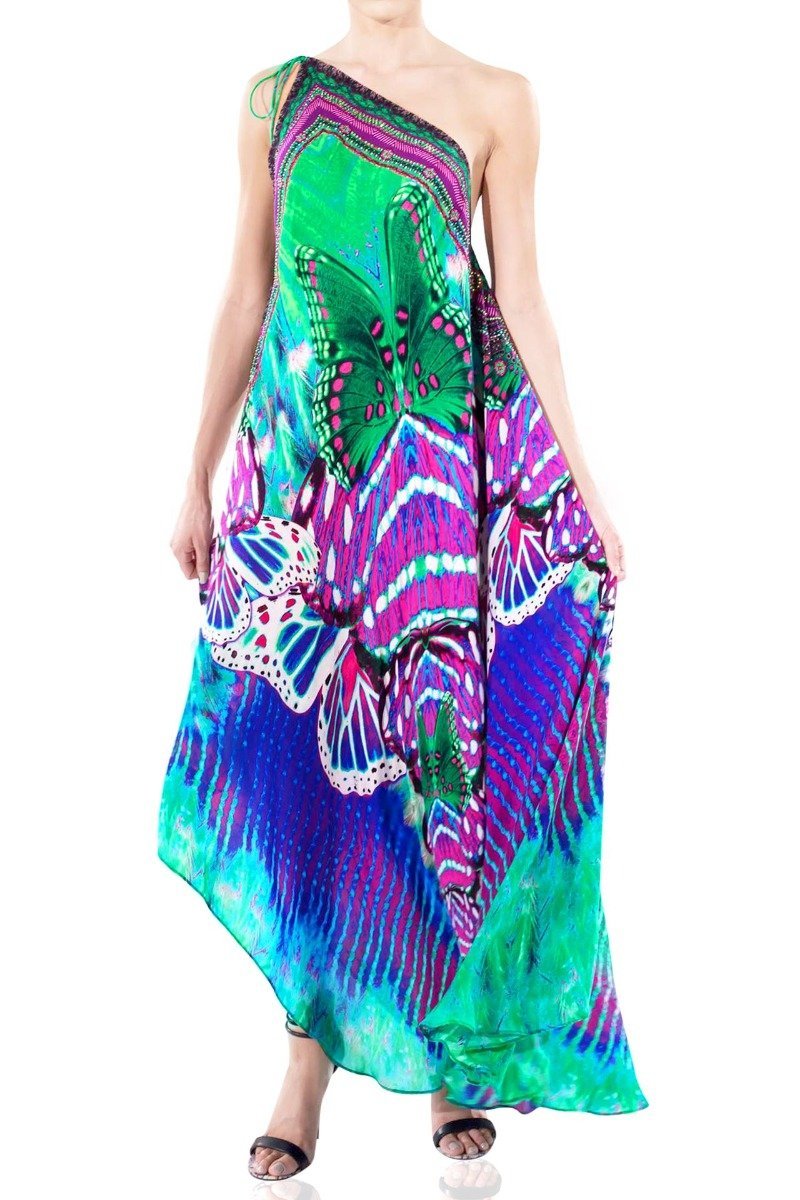 Halter Style Maxi in Butterfly Print | Occasion Dress | Business Casual  Women – Shahida Parides