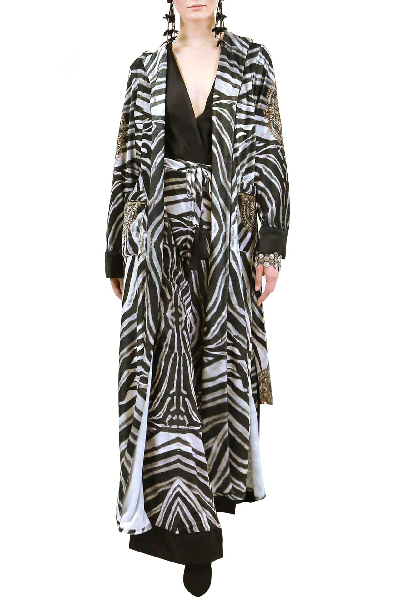 Zebra print sale duster jacket