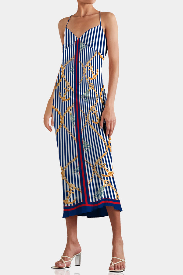 Carioca Stripes,
Shahida Parides,
sexy sundress,
cotton sundress,
blue dress,