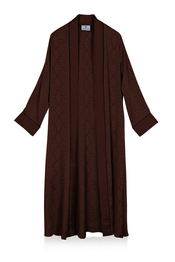 Sustainable Silk Long Robe Dress