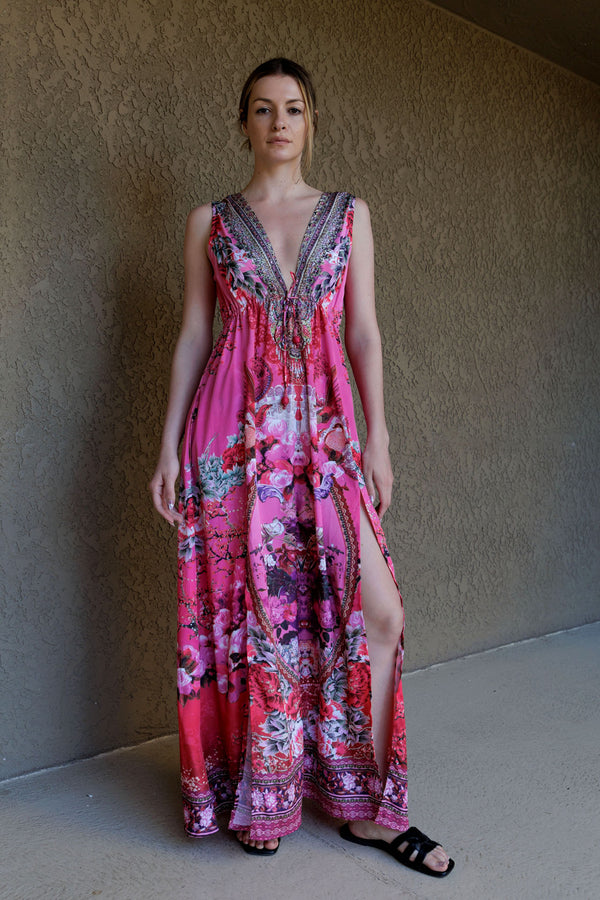 Fuchsia Long Maxi Dress