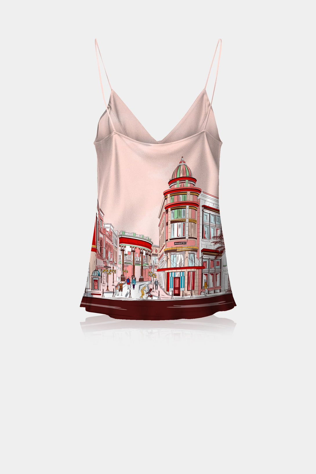 Kyle X Shahida,
Rodeo Drive Print,
silk camisole,
camisoles for women