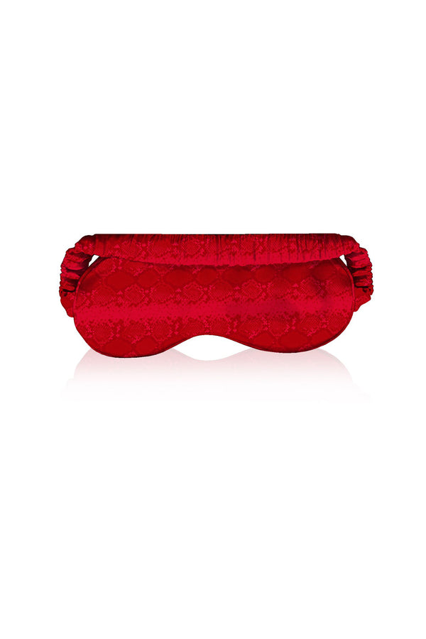 Made With Cupro Sustainable Eye Mask  In Blood Stone