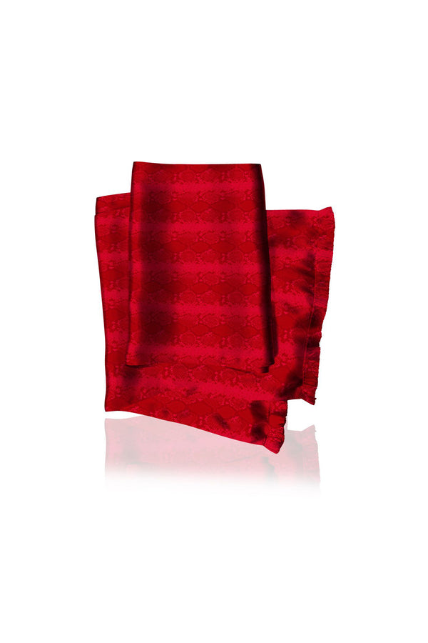 Made With Biodegradable Fabrics Scarves In Solid Blood Stone