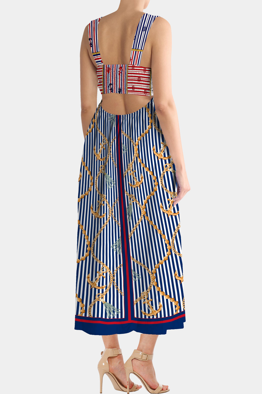 Nautical Stripes, 
Shahida Parides,
cotton dresses,
short midi dress,