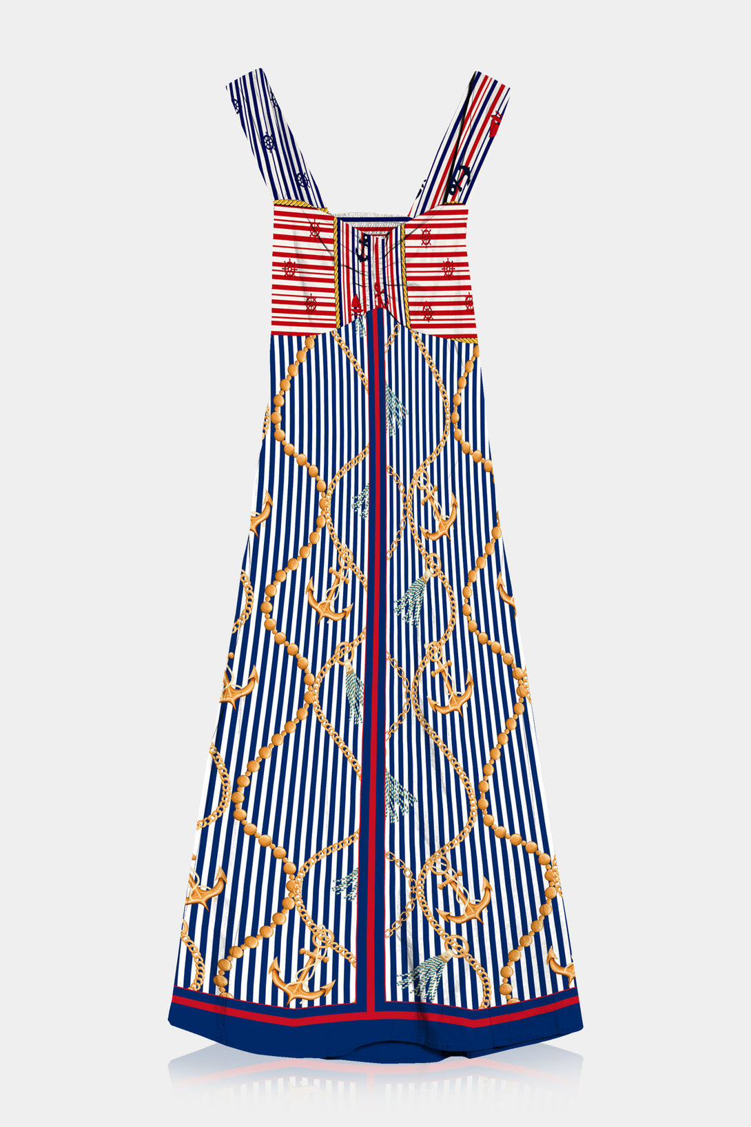 Nautical Stripes, 
Shahida Parides,
summer midi dress,
stripe print dress,