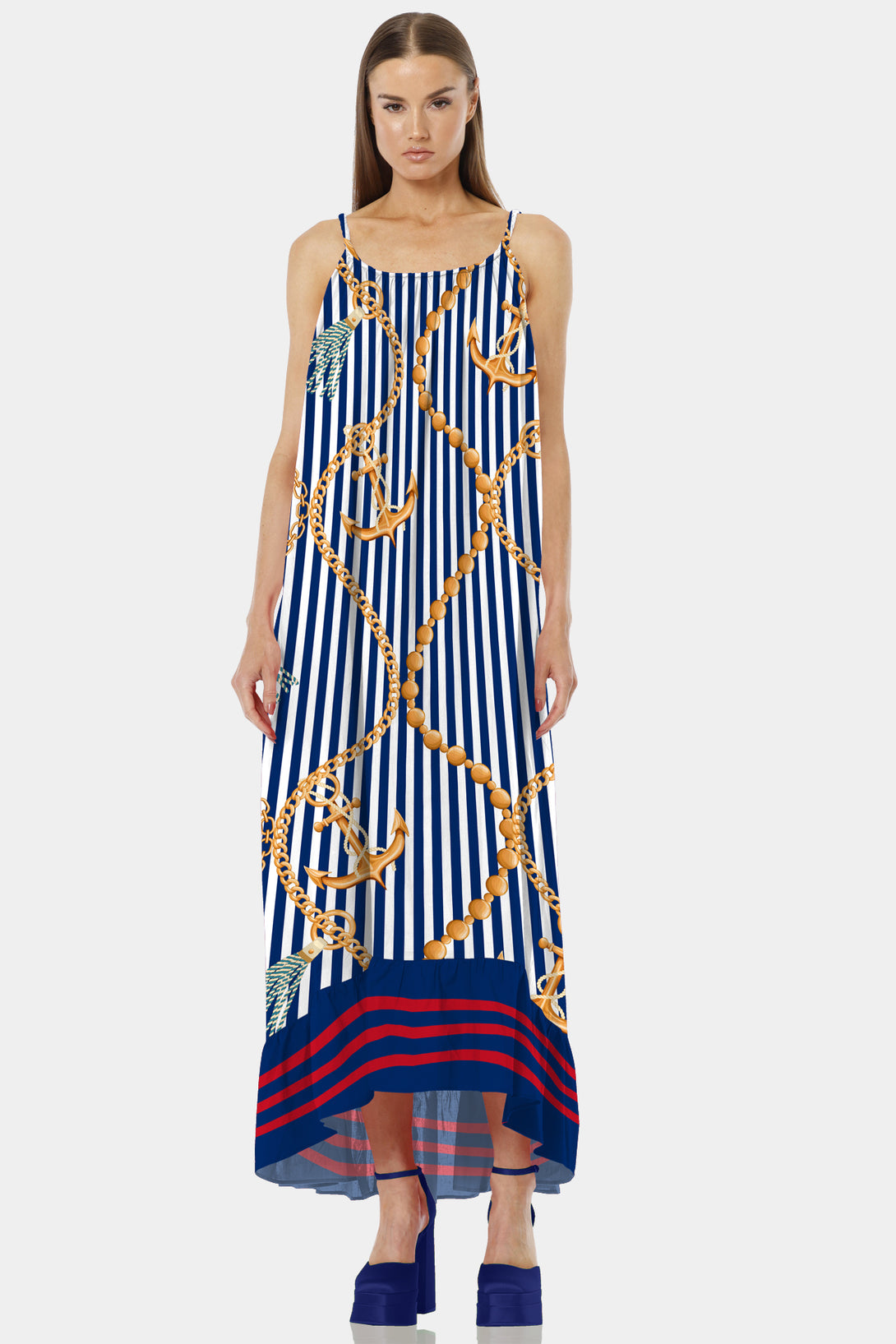 maxi clothes,
luxury maxi dress,
long western dresses,
Shahida Parides,
Nautical Stripes,