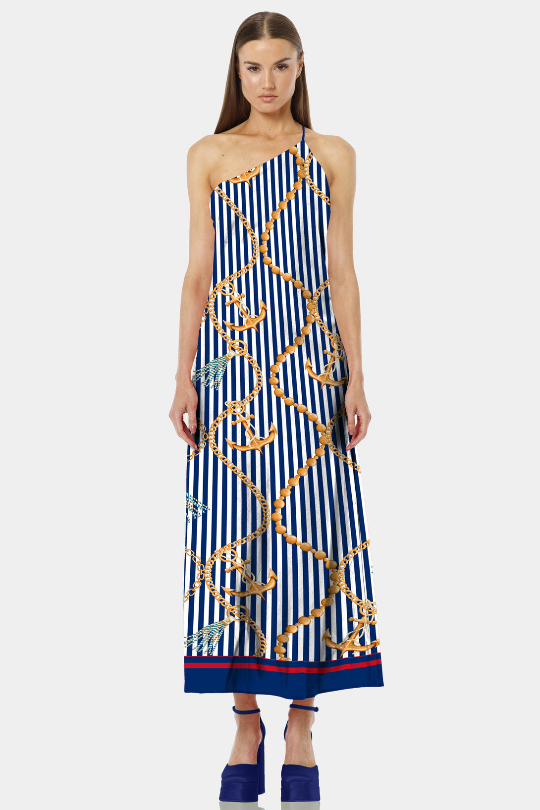 long western dresses,
long sundresses,
long sun dress,
Shahida Parides,
Nautical Stripes,