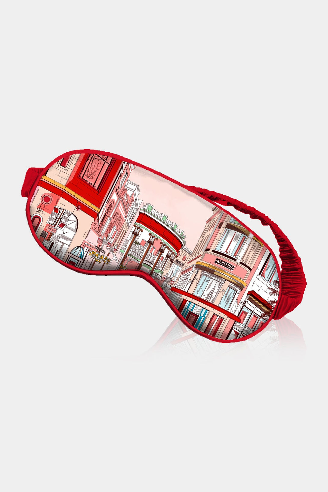 most comfortable eye mask, luxury sleep mask, Rodeo Drive Print, luxury eye mask,