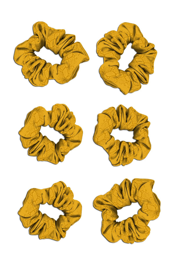 Yellow Hair Accessories  Vegan Silk Scrunchies