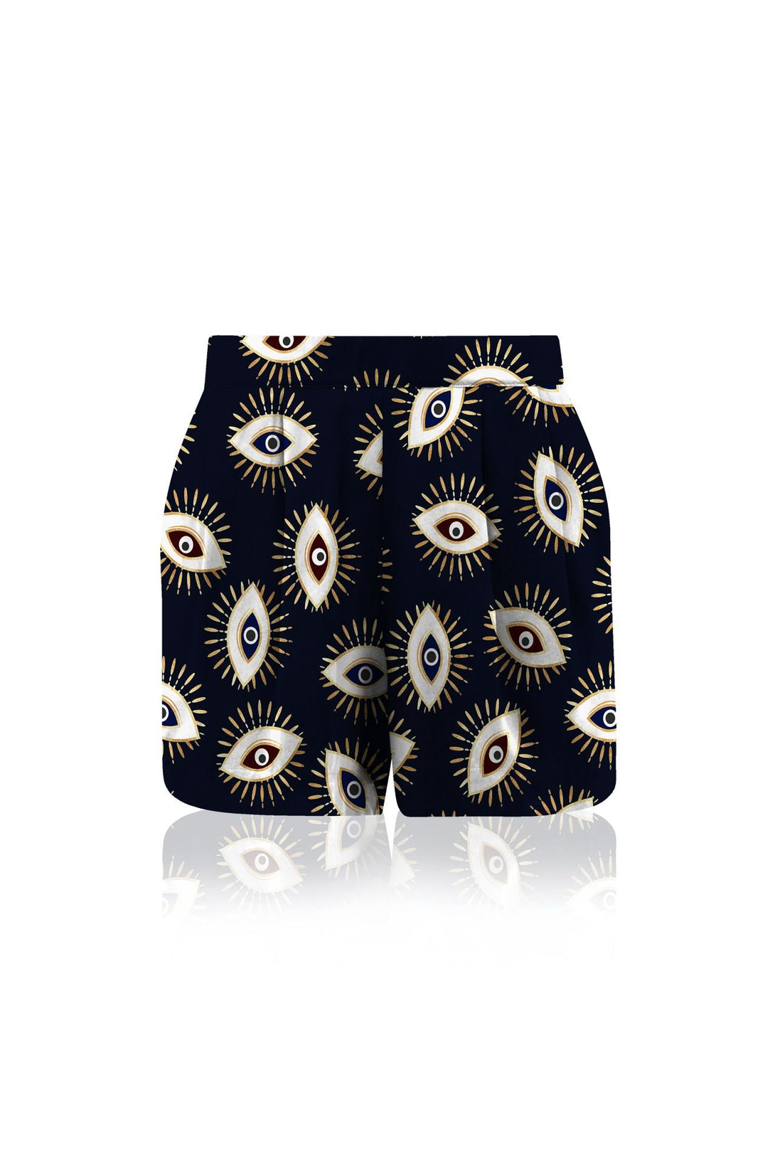 "Kyle X Shahida" "evil eye shorts" "womens printed shorts" "allover print shorts" 