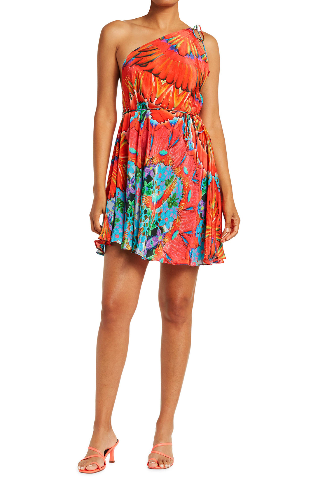   orange short dress, Shahida Parides, cute mini dresses, short sleeveless summer dresses,