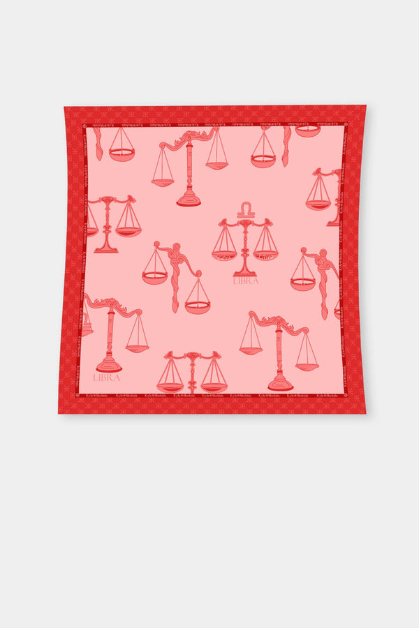 Red Scarf in Libra Zodiac Sign