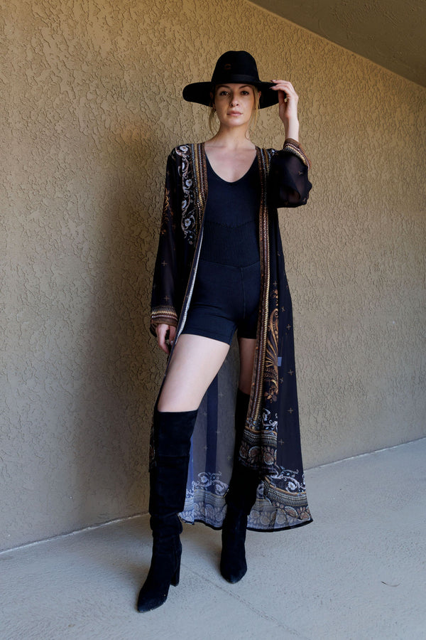 Colors of Fashion,
sheer kimono cover up,
sheer cover up top,
long sheer cover up,