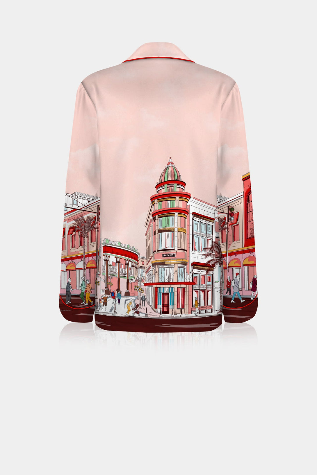 Rodeo Drive Print, Kyle X Shahida,
full sleeves shirt,
designer shirts for women,
cute long sleeve shirts,