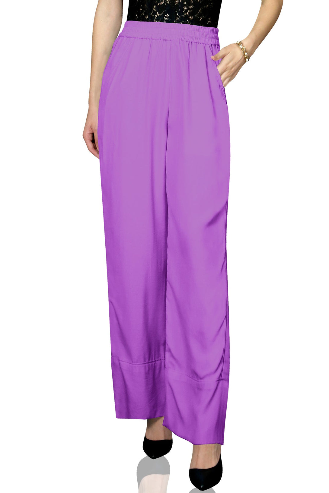 "straight leg pants" "Kyle X Shahida" "womens plazzo pants" "lavender pants plus size"