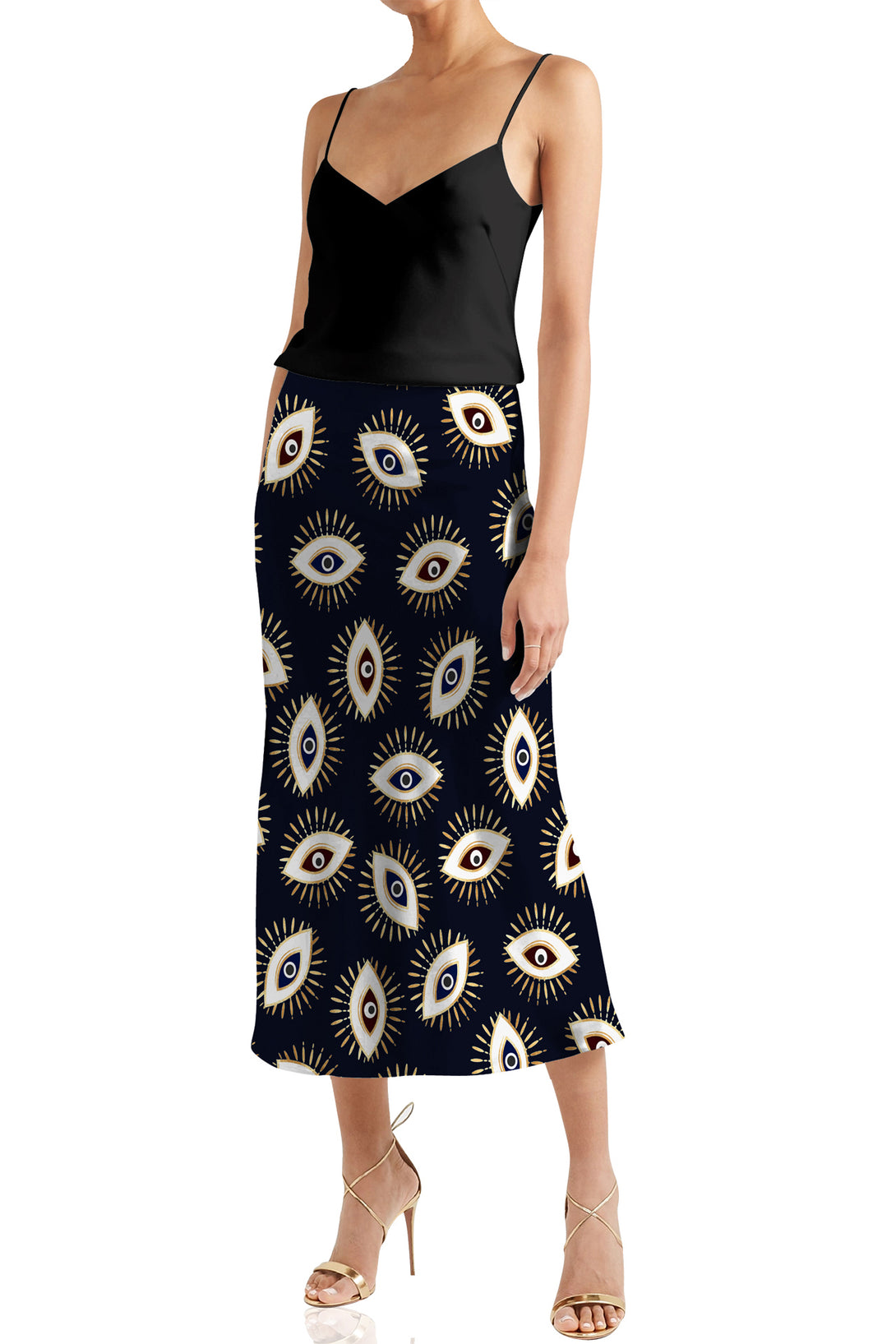 midi skirts for women black, pleated midi black skirt, mid length black skirt, Kyle X Shahida,