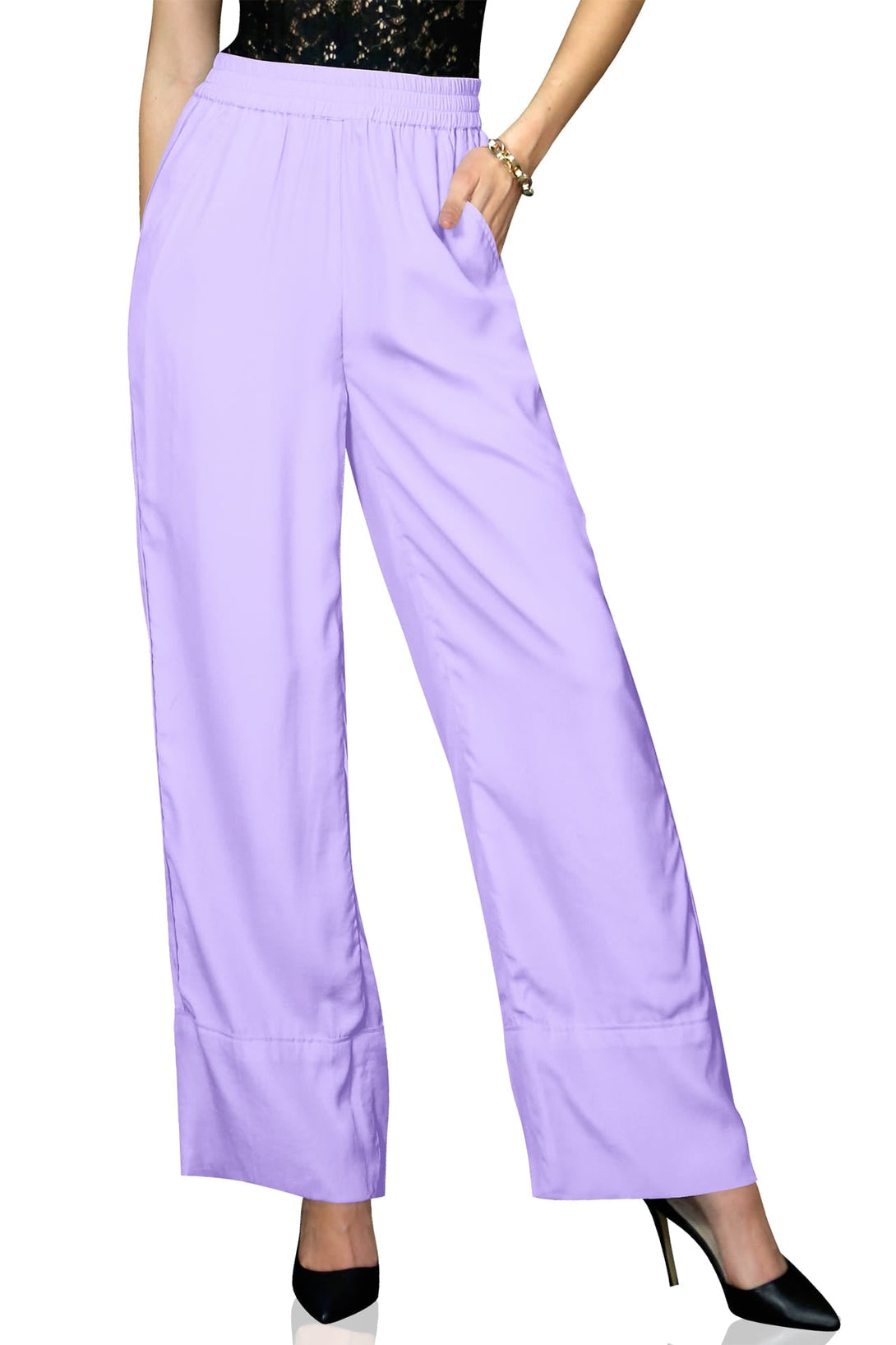 "plazzo pant for women" "Kyle X Shahida" "lavender pants womens" "plazzos for women"