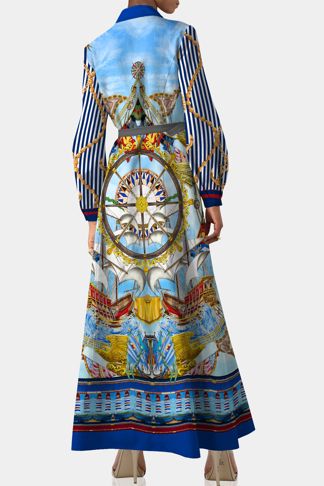 Nautical Flair,
shirt dresses,
Shahida Parides,
Long sleeve dress for women,