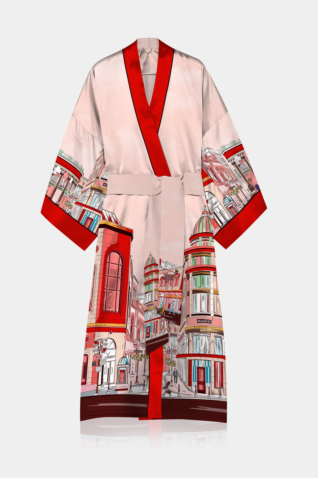 beautiful kimono,
red robe,
red robe womens,
Kyle X Shahida,