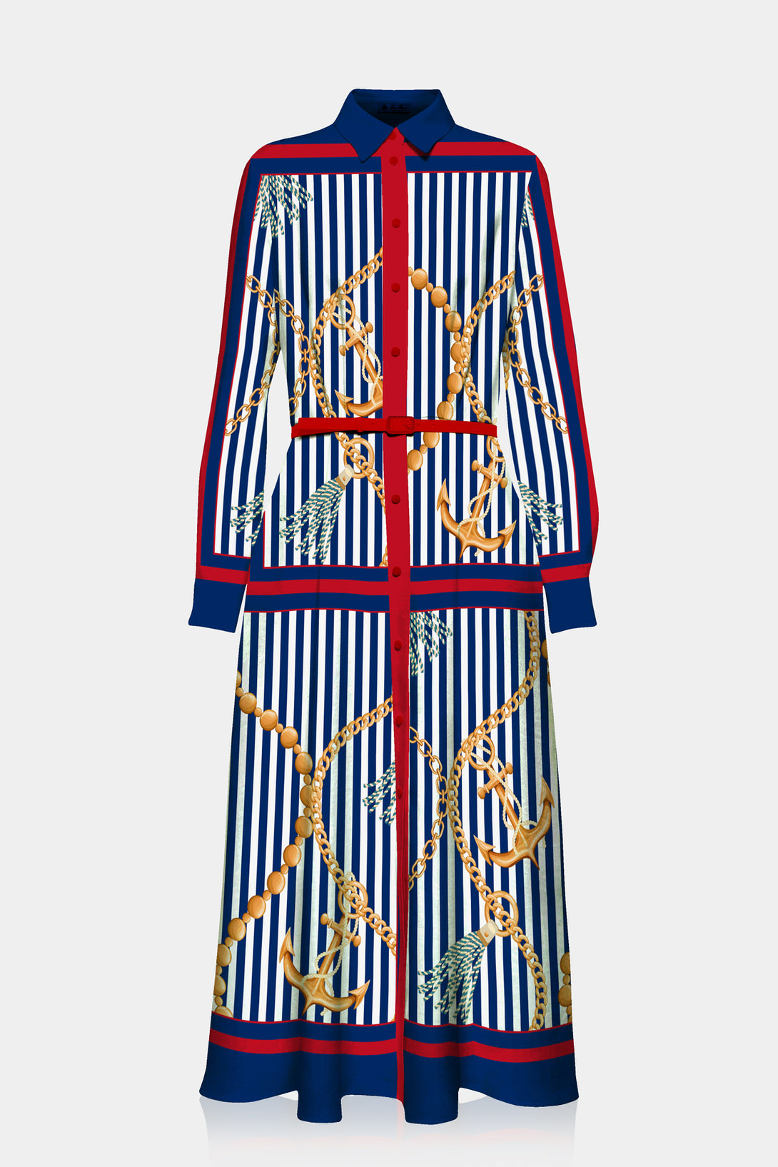 midi sundress for women,
blue shirt dress,
Shahida Parides,
Carioca Stripes