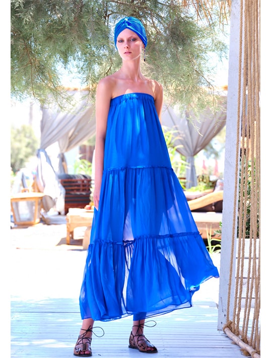 perfect resort wear midi dress ruffle dress for women designer shahida parides maxi dress for women