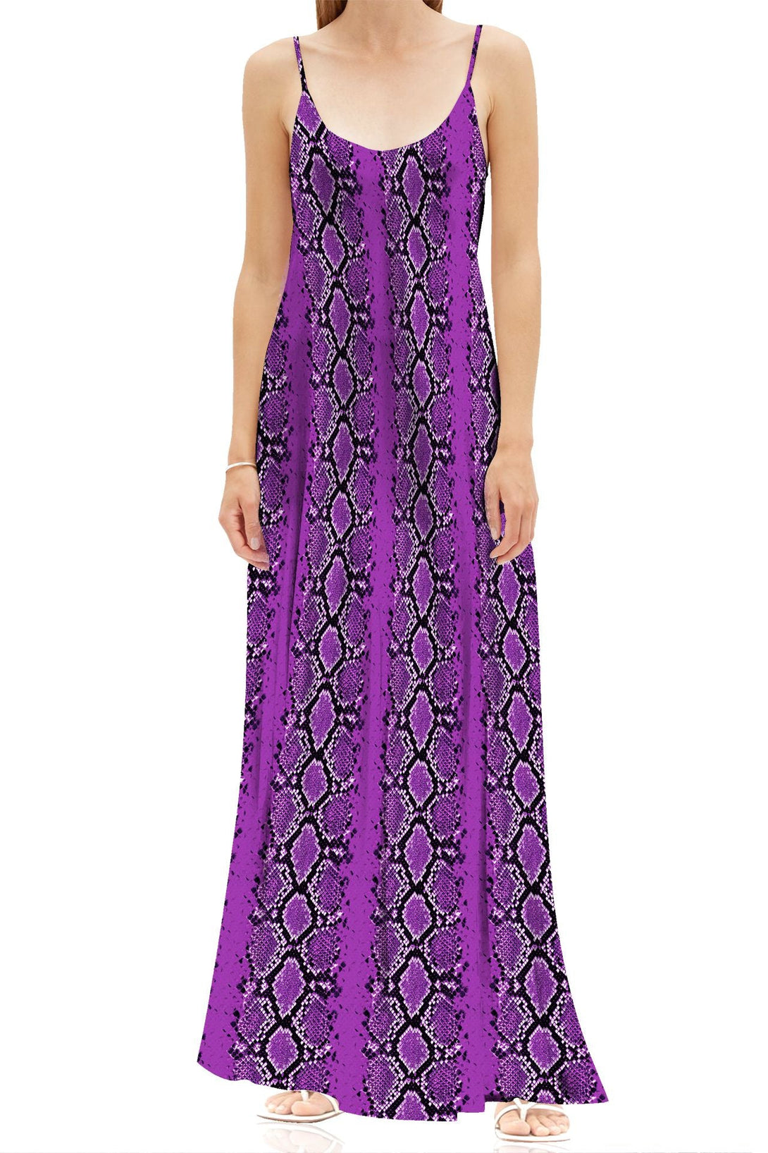 "maxi dress slip" "long purple slip dress" "long camisole dress" "Kyle X Shahida"