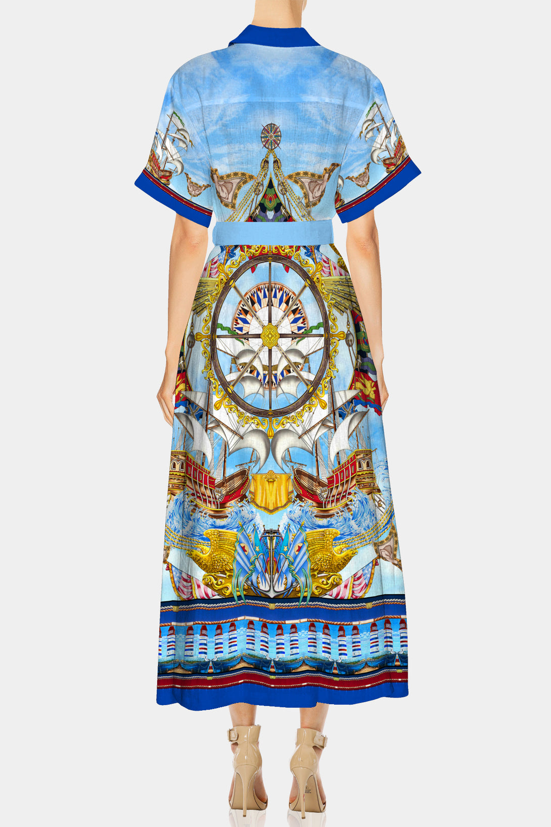 Nautical Flair,
Shahida Parides,
belted shirt dress,
short sleeve dress,