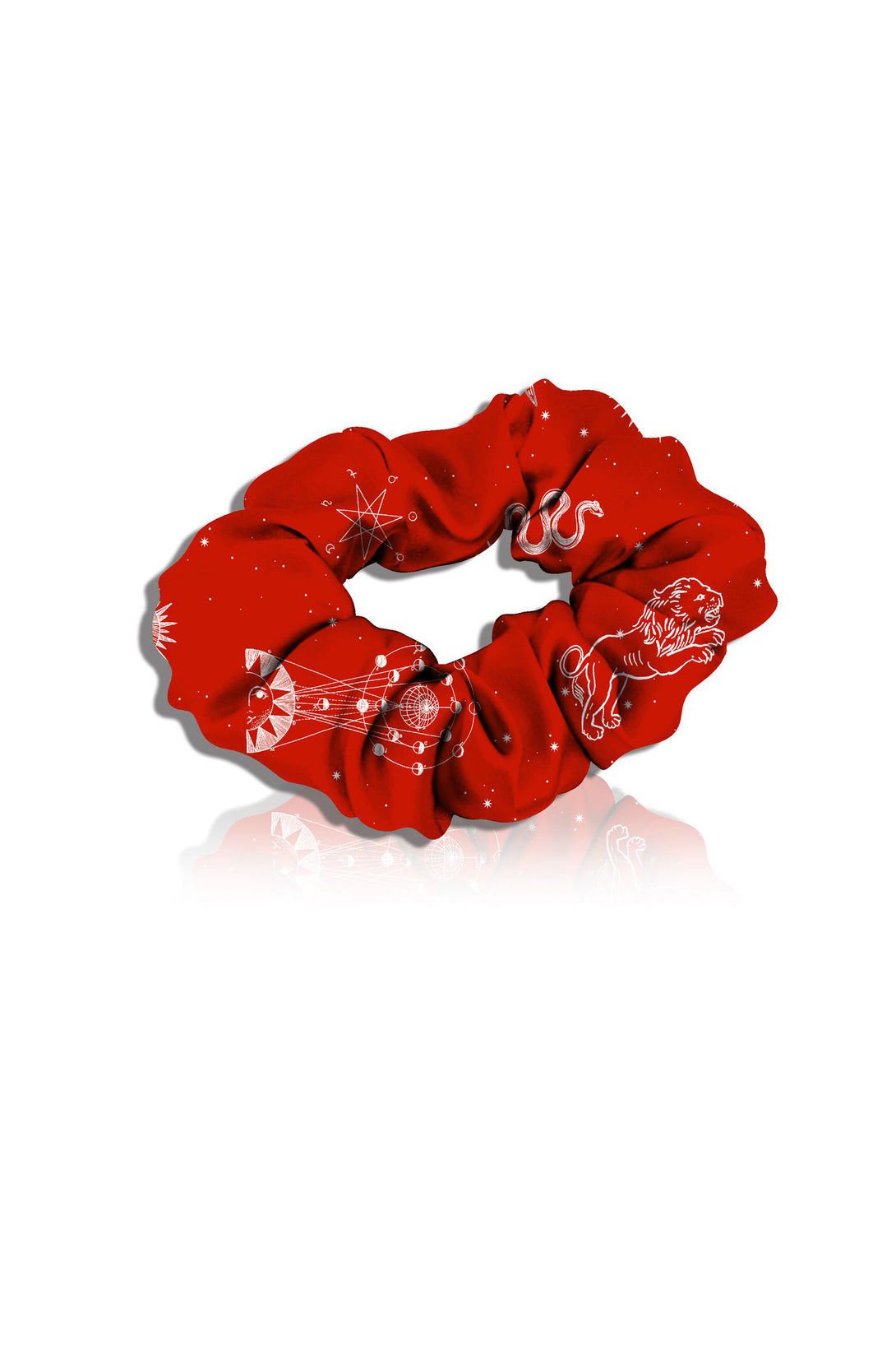 Kyle X Shahida,
scrunchies silk,
scrunchies red,
scrunchie print,