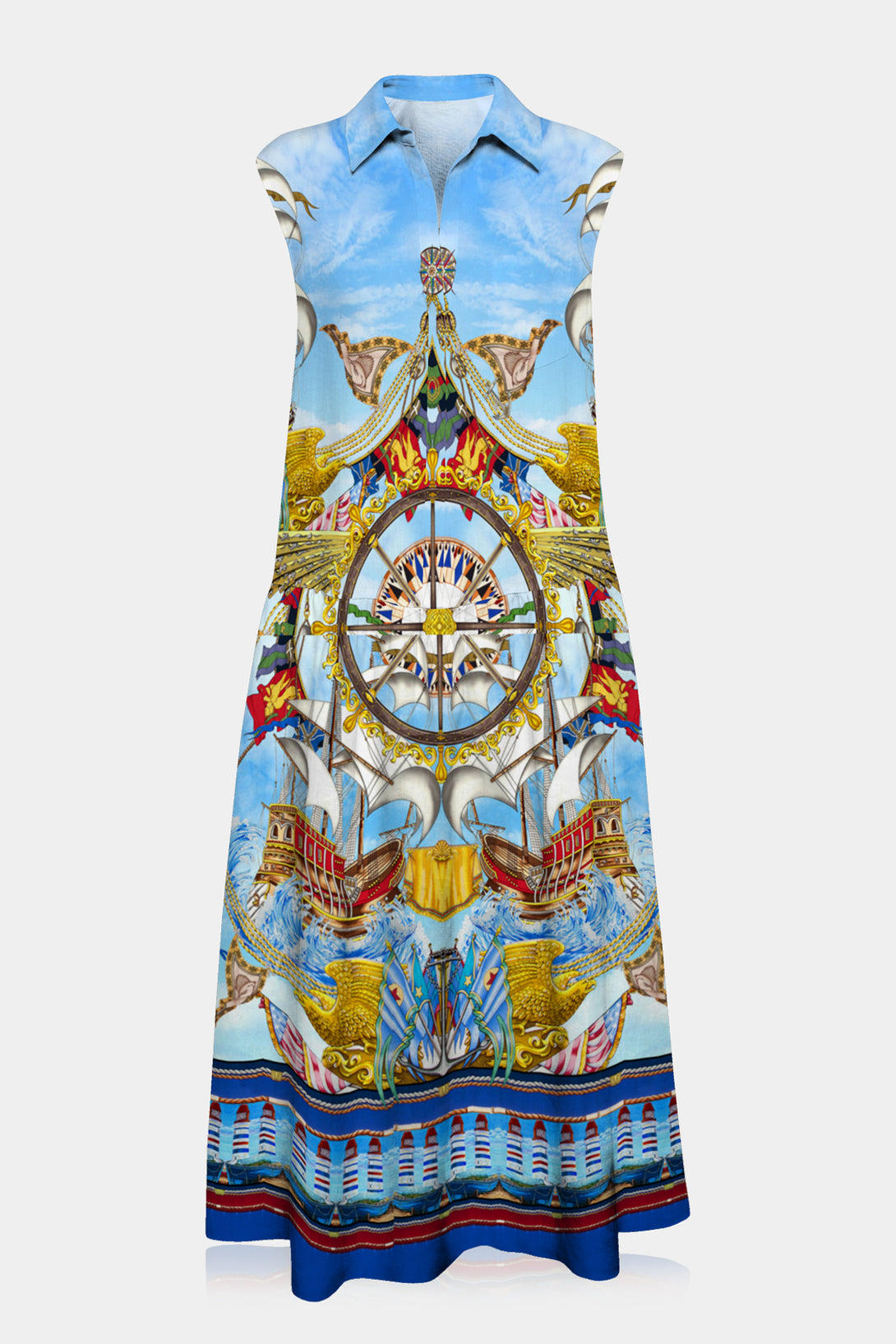 Nautical Flair,
Shahida Parides,
midi dress, 
midi dress for women,