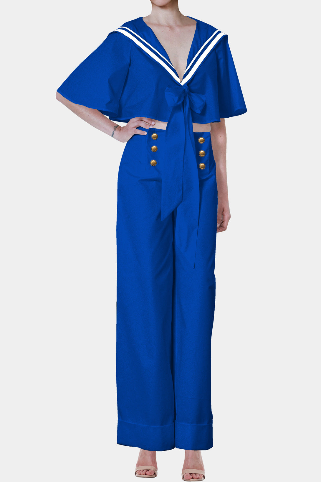 Shahida Parides,
straight leg pants,
straight leg dress pants,
royal blue pants,