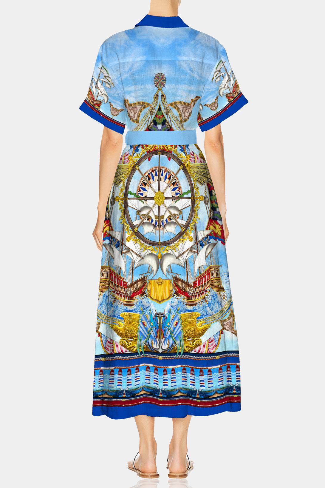 Shahida Parides,
midi shirt dress,
midi dress royal blue,
maxi sundress,