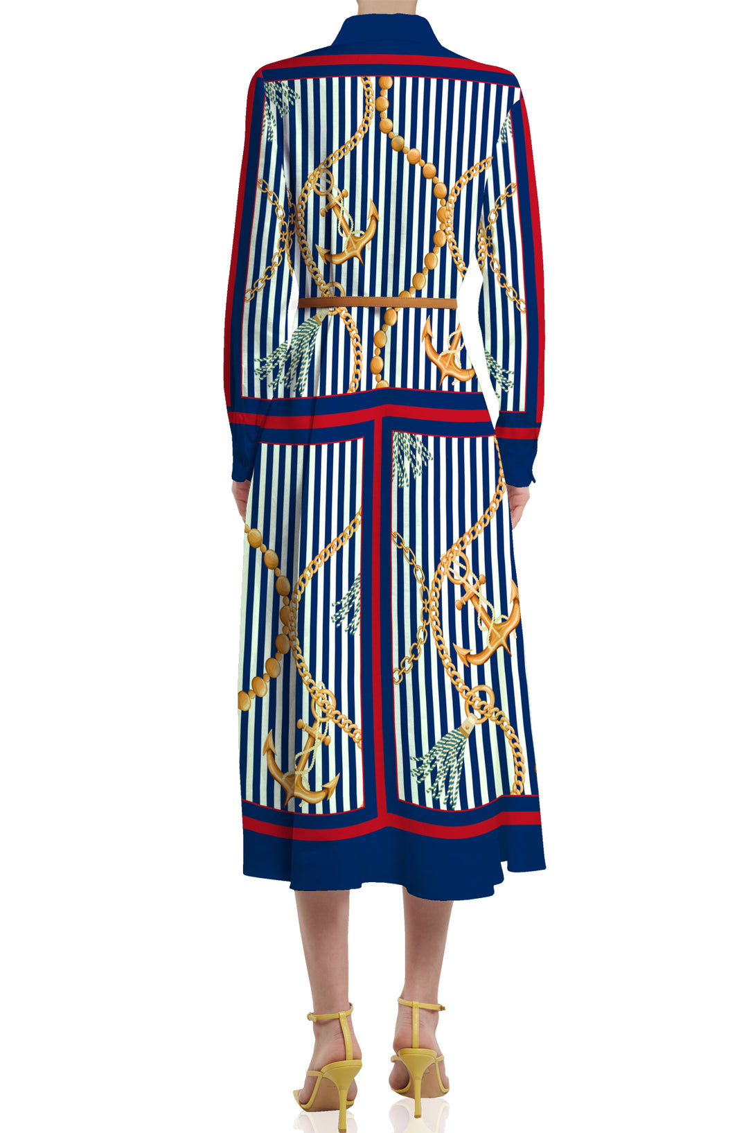 Carioca Stripes
cotton shirt dress midi,
womens midi shirt dress,
Shahida Parides,