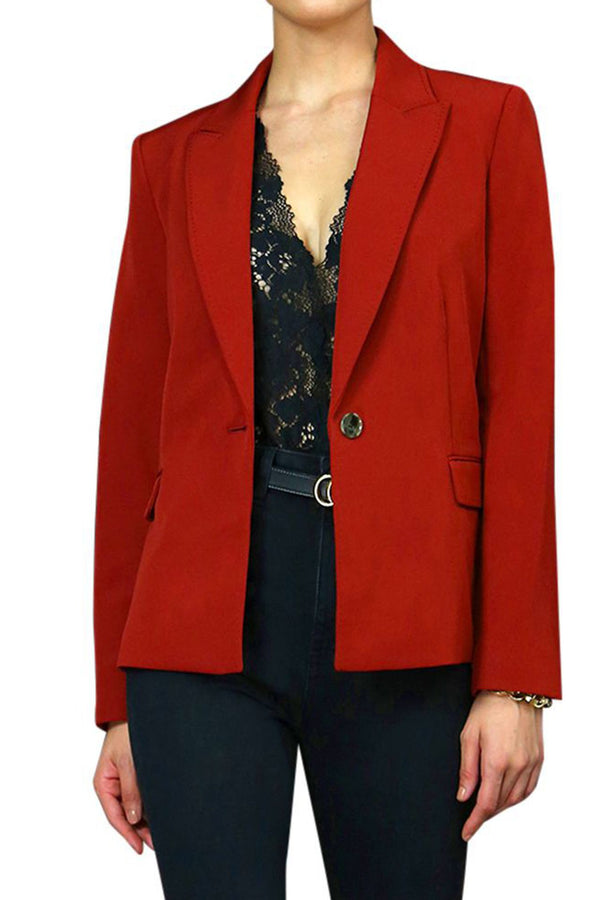 Designer Jacket in Solid Red