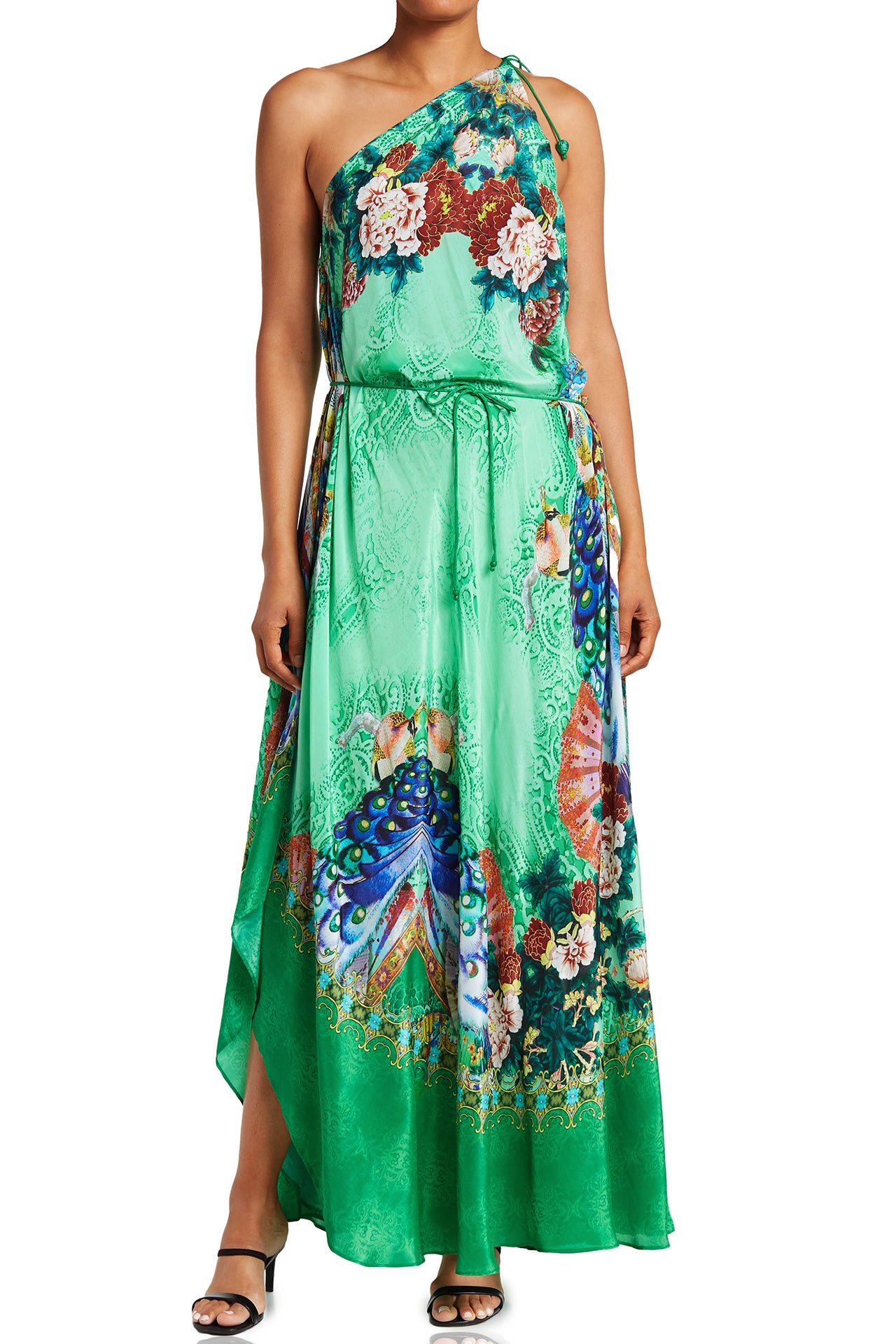 Green Infinity Maxi Dress {printed Maxi Dress} Designer Evening Wear