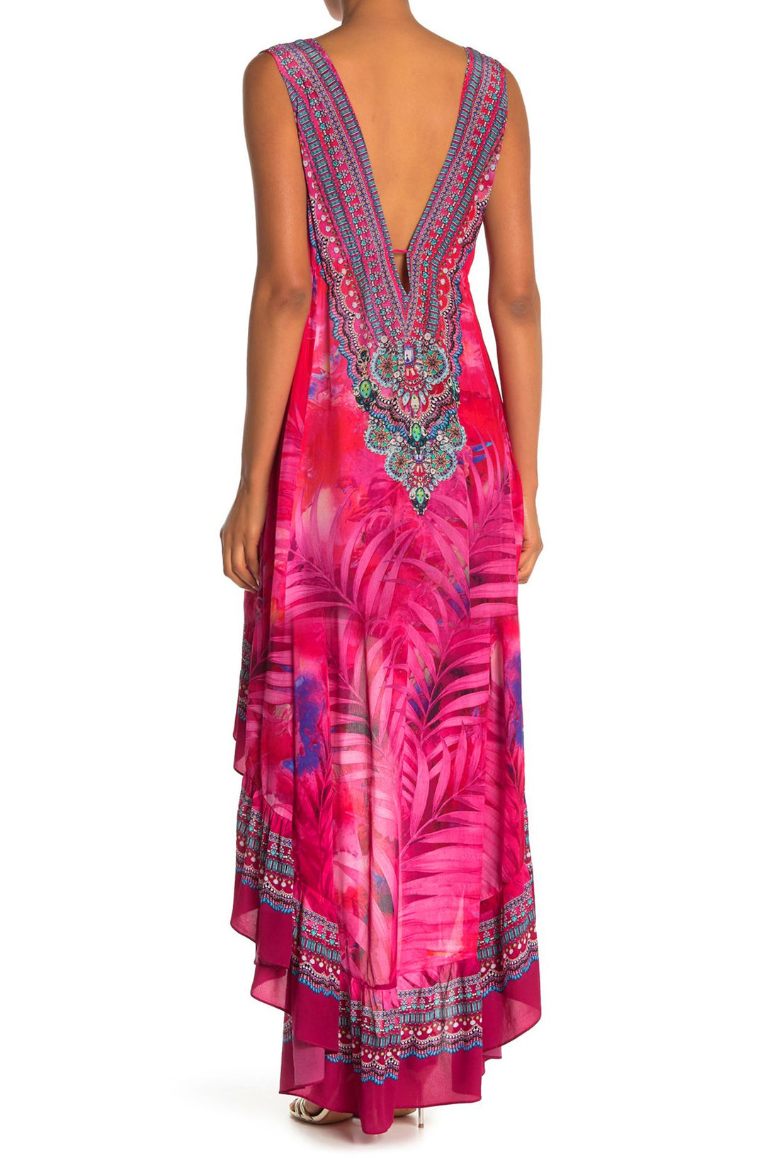  maxi dress hot pink, high low evening dresses, backless maxi dress, Shahida Parides, maxi dresses for women,